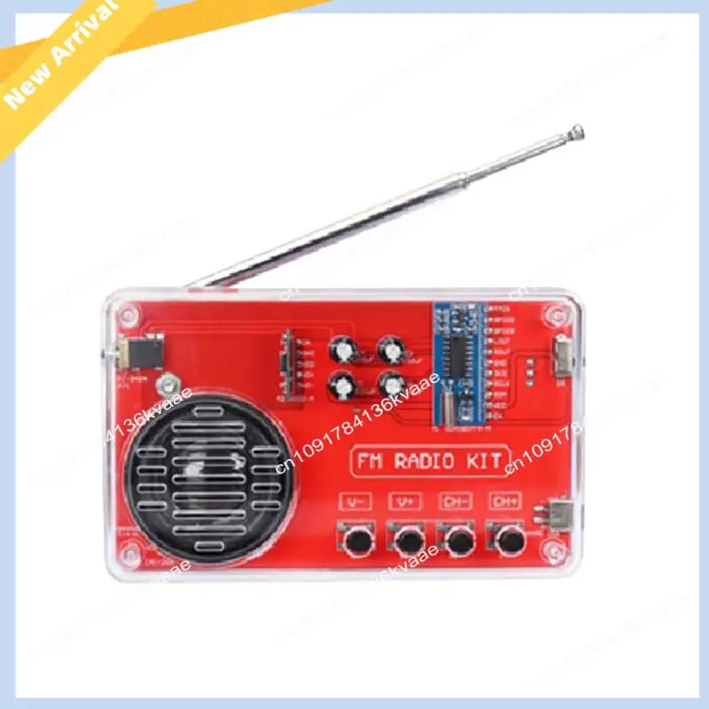 M01K FM Radio DIY Production Kit Electronic Assembly Soldering Practice Kit 50-108 Mhz Receiver