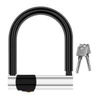 Bike U Shape Lock Waterproof Heavy Duty Scratch Resistant Portable Multipurpose with 2 Keys Electric Bike Lock Tricycle Security