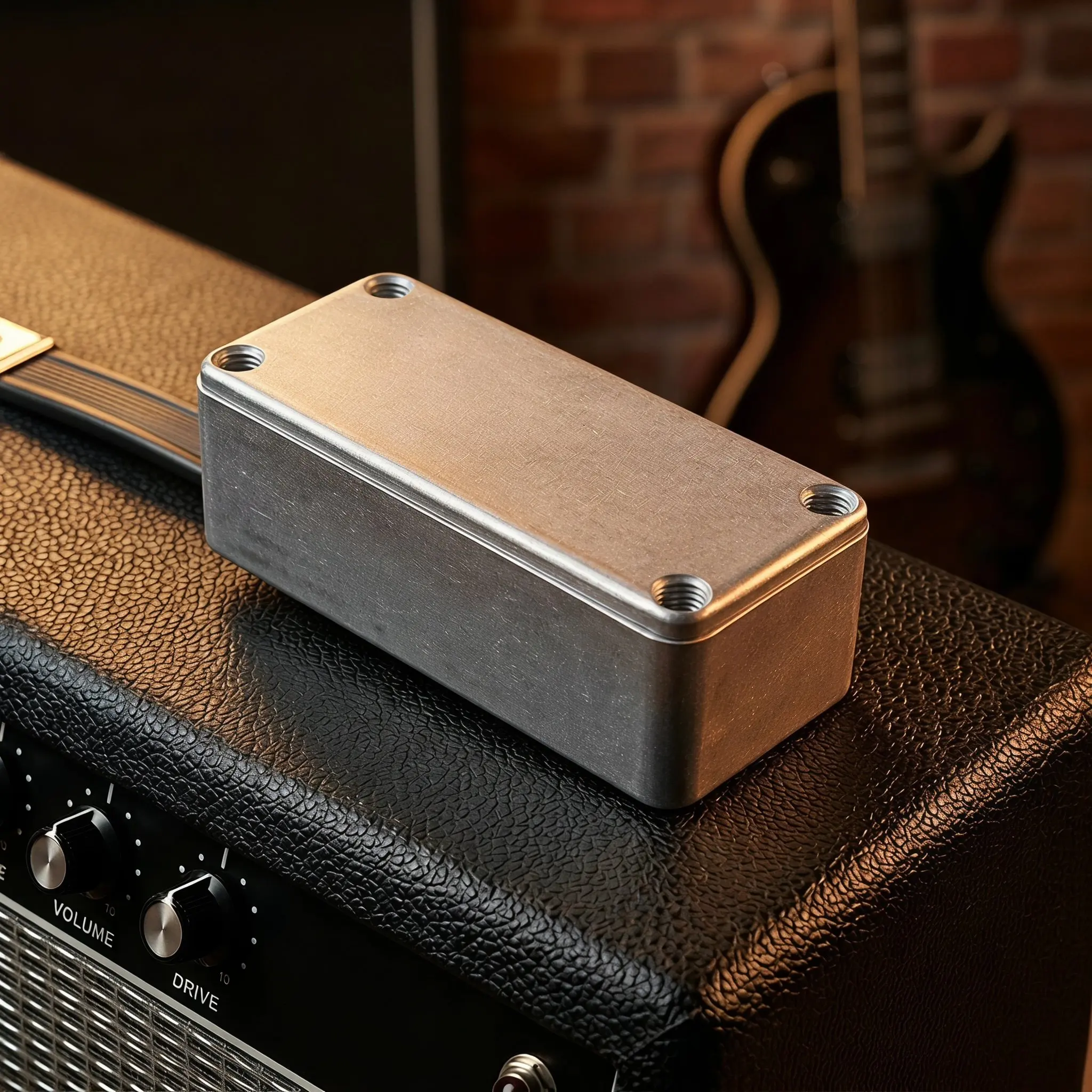 3 Pcs Musical Instrument Effects DIY Guitar Pedal Enclosure Enclosures Silver Aluminum Case