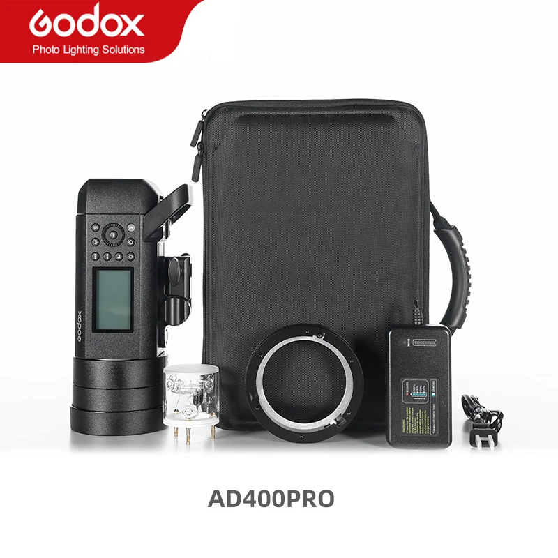 Godox 400W AD400 Pro WITSTRO All-in-One Outdoor Flash AD400Pro Li-on Battery TTL HSS with Built-in 2.4G Wireless X System