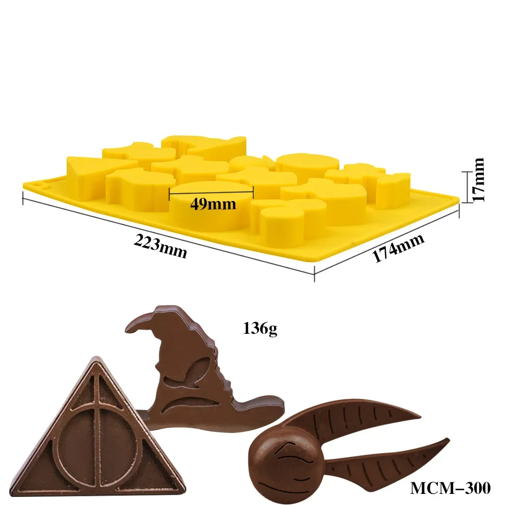 Hogwarts Anime Mold Suitable for Cookies Ice Cube Making Harries Potter Cartoon Character Models Party Supplies Kids Toys Gifts