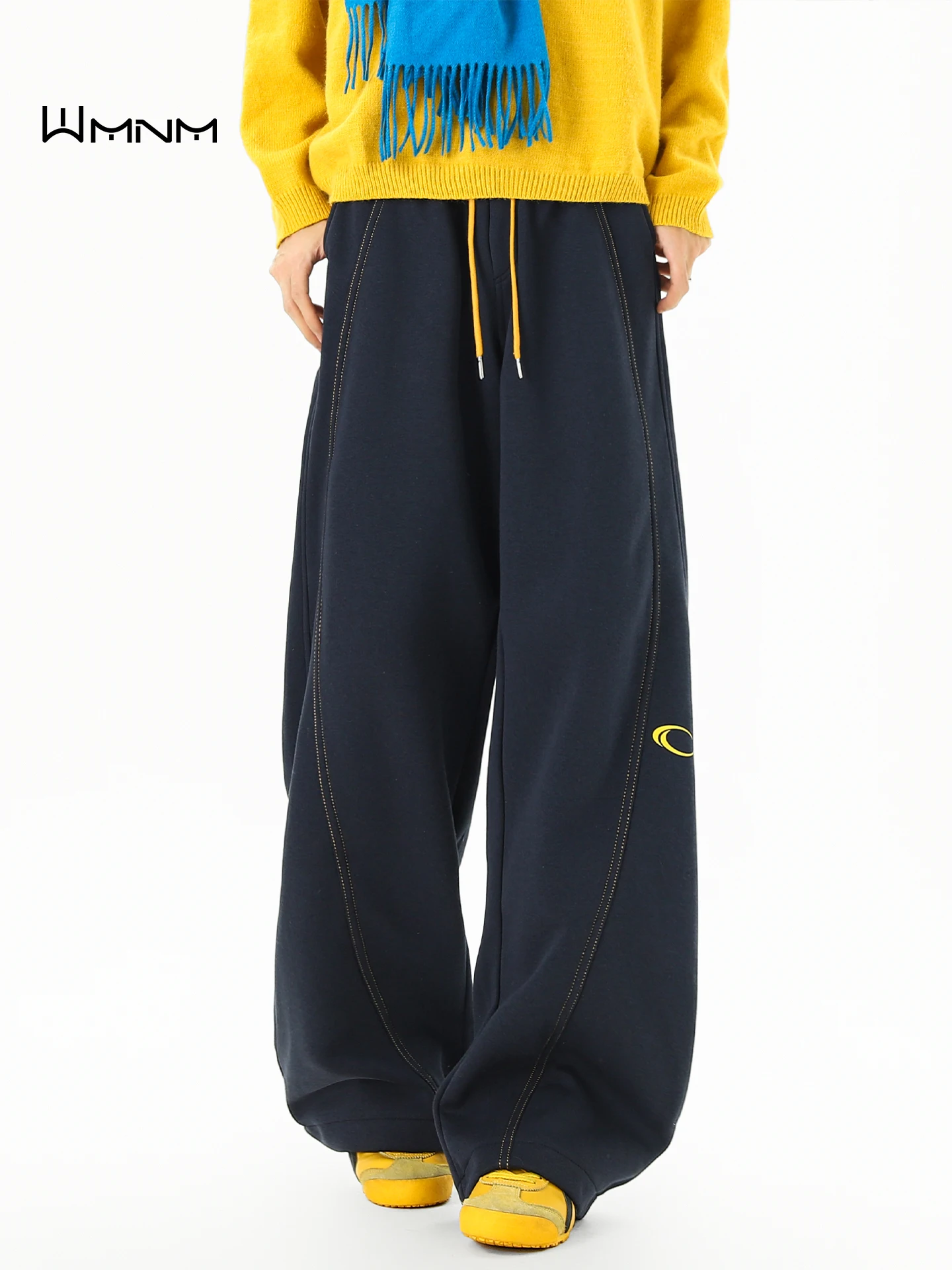 

Мужские спортивные брюки American Sle с тяжелой вышивкой, на флисовой подкладке, осенне-зимние, свободные, прямого кроя, для повседневной носки