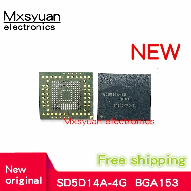 2 ピース〜10 ピース/ロット SDIN5D2-4G SD5D14A-4G SD5DH24A-4G SDIN8DE2-4G BGA153 EMMC 新しいメモリ