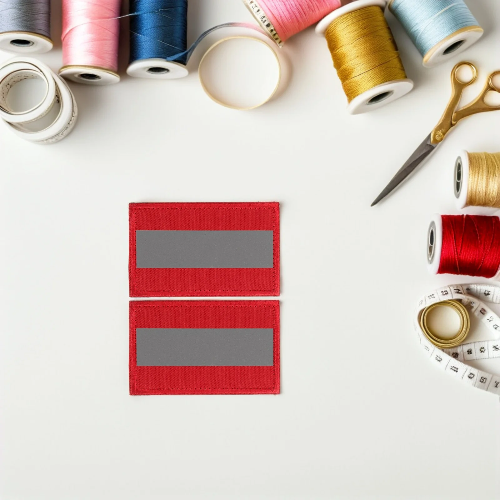 

6Pcs Reflective Safety Patch Hook Loop Closure Night Sports Security Badge Camping Hiking Running Backpack Jacket