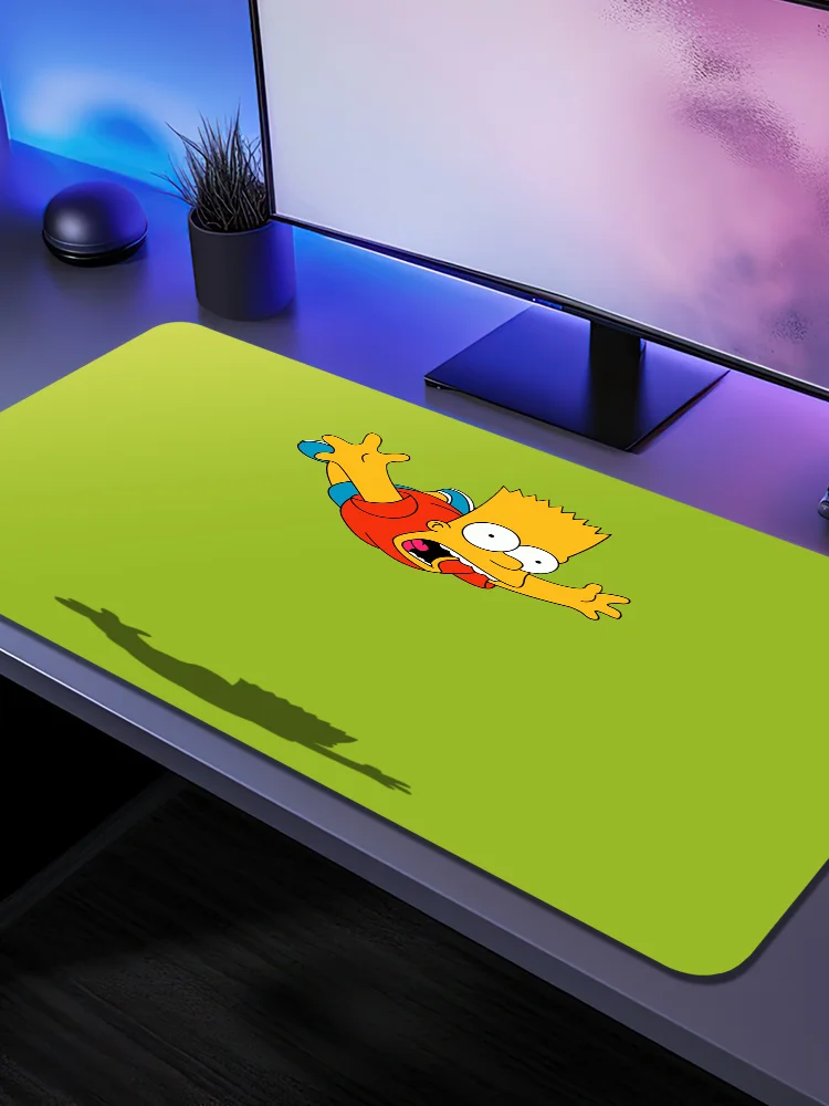 The Simpsons In Stocked Large Mouse Pad PC Computer Mat Size For Large Edge Locking Game Keyboard Pad