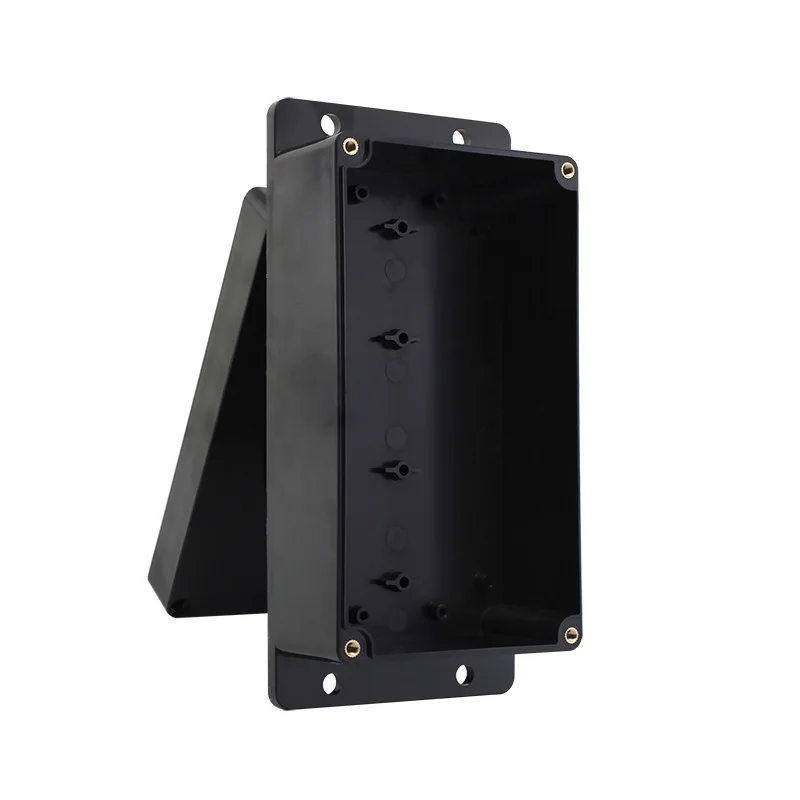 Black Box Outdoor Waterproof Case ABS Plastic Box Electronic Project Instrument Case Electrical Junction Box Enclosure Housing