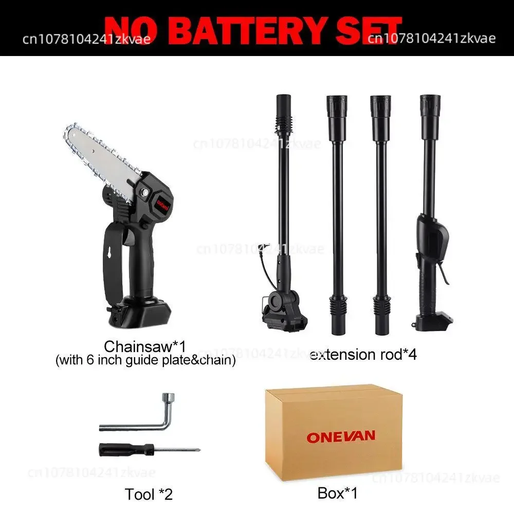 6-inch adjustable telescopic battery saw 18V battery garden tool 40000 RPM telescope chainsaw