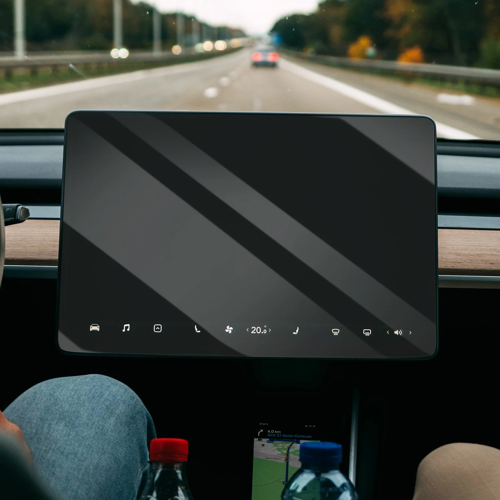 

1Set Navigation Screen Protector Tempered Glass Film Protective Film Touchscreen Cover Full Screen Y