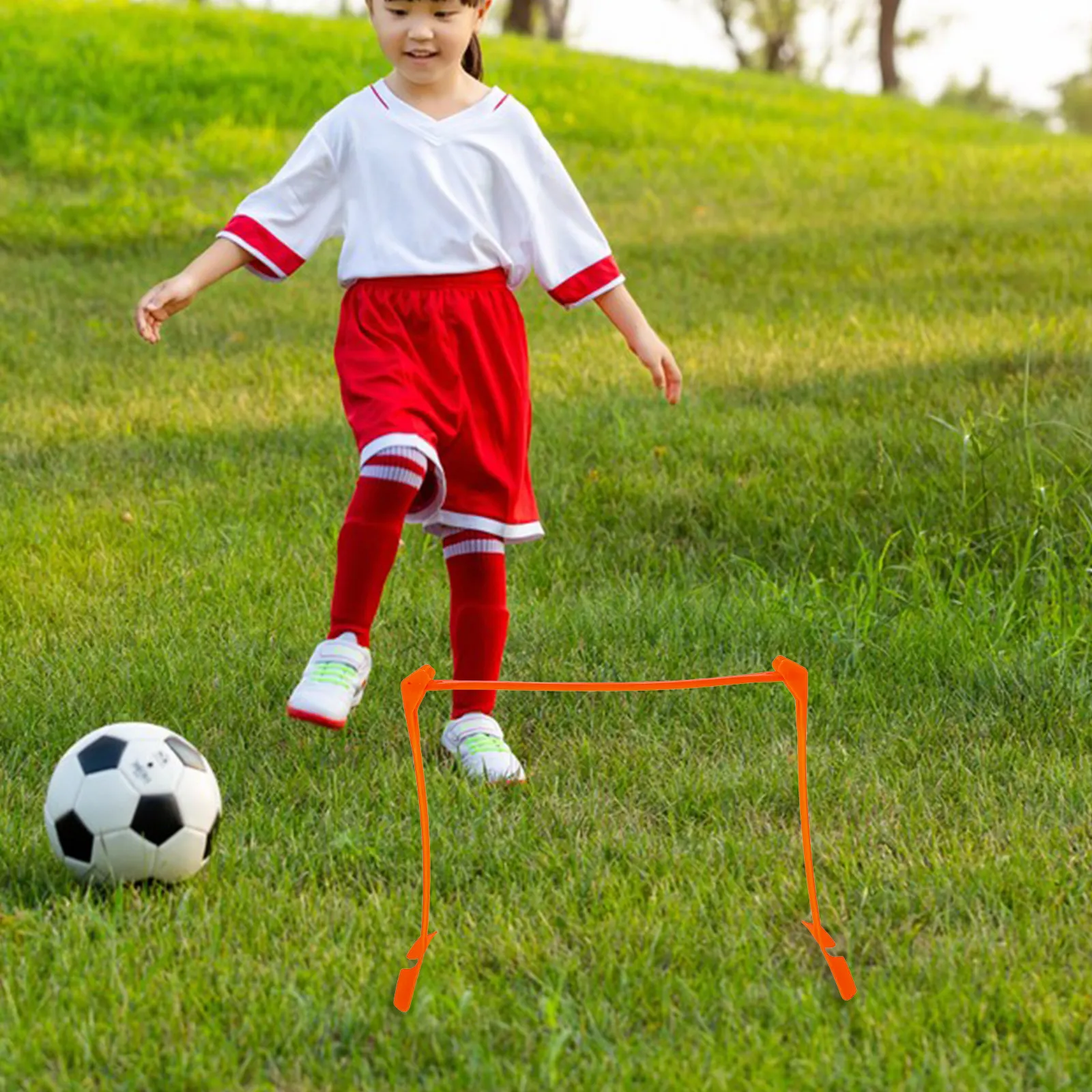 Kids Football Training Hurdles Stable Upright Design High Visibility Colors Strong Durability Plastic Speed Hurdle for Soccer