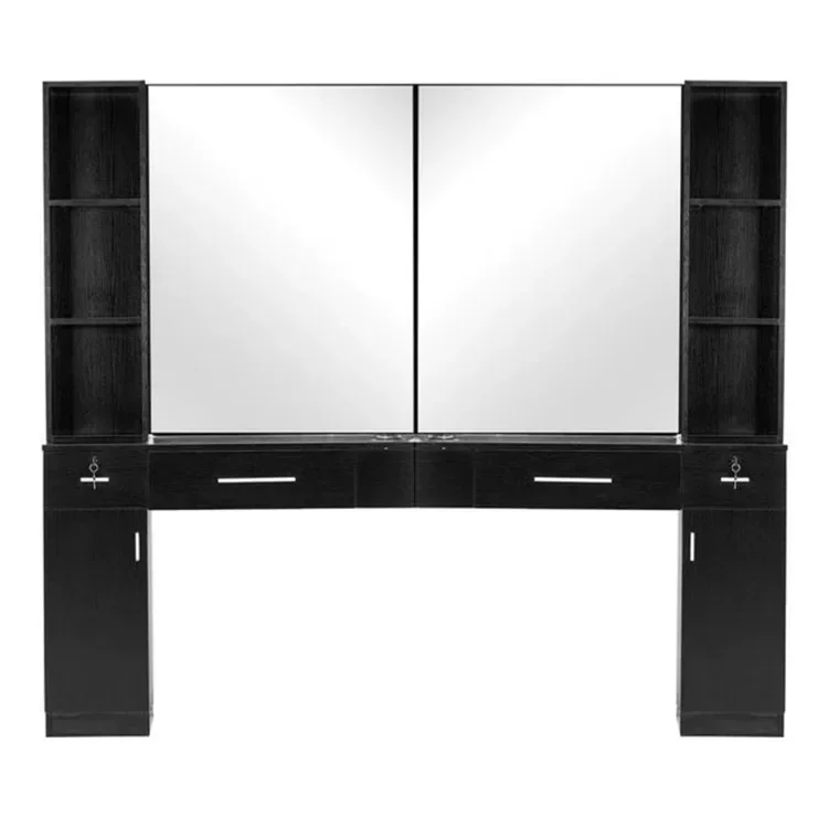

Wholesale Price Barber Shop Mirror Table Hair Salon Mirror Table Wholesale Beauty Salon Furniture Station