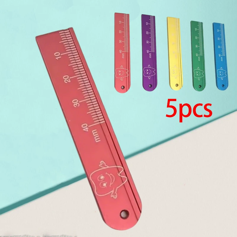 

Набор из 5 алюминиевых эндодонтических линеек-измерителей для определения расстояния между зубами, высокоточный инструмент для стоматологов