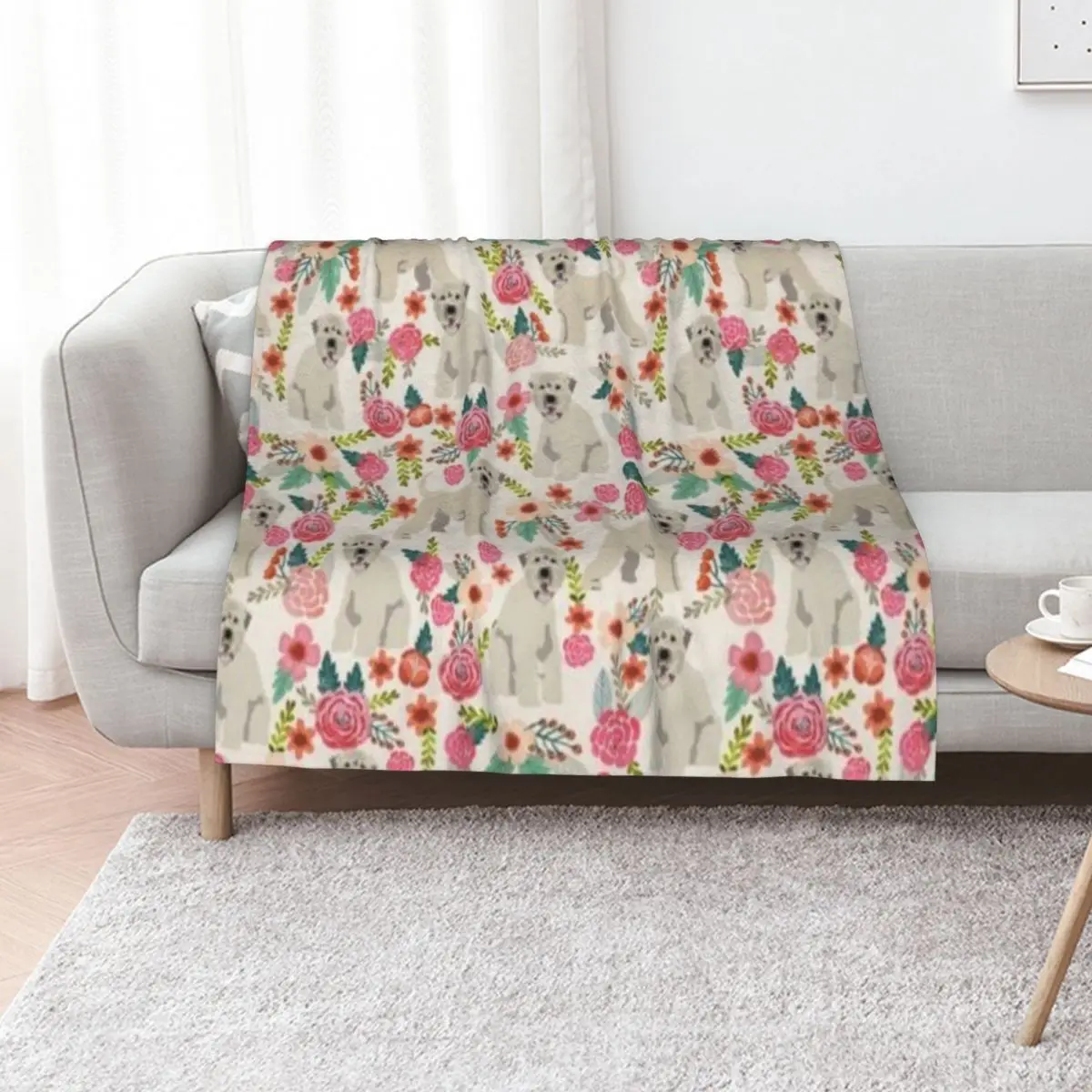 SOFT COATED WHEATEN Throw Blanket Extra Large Throw Travel For Baby Beautifuls valentine gift ideas Blankets