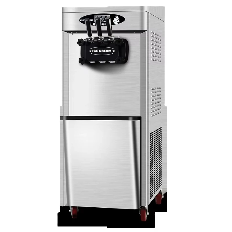 Machine Making Ice Cream Toolscommercial 18-22L Vertical Three Head Ice Cream Machine with Stainless