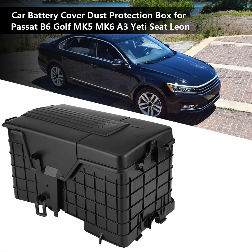 

Battery Dust Box Car Battery Cover Dust Box for B6 MK5 MK6 Seat Leon 1KD915335 Battery Box