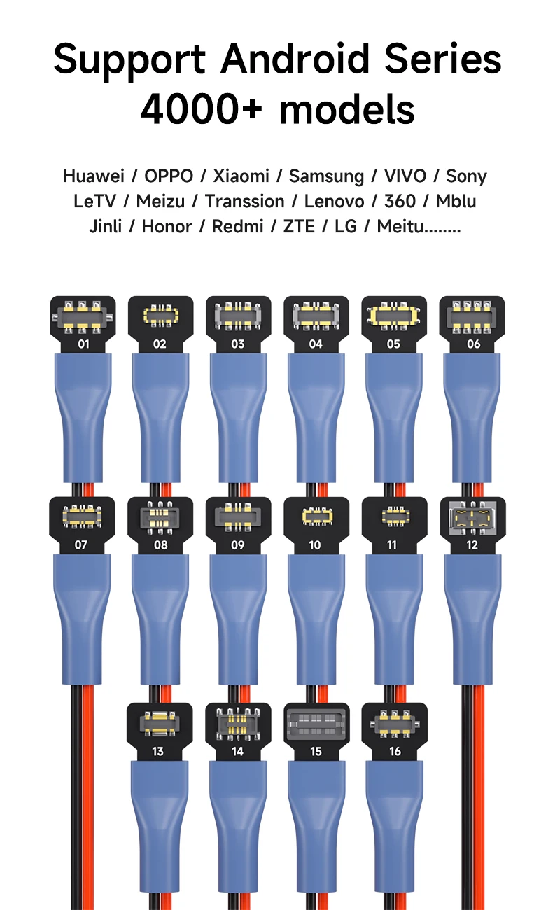 【MECHANIC】 Power PCB iPhone Android Power Boot Kabel für iPhone 6G-16PM / Android Batterieaktivierung Erkennung Testwerkzeuge