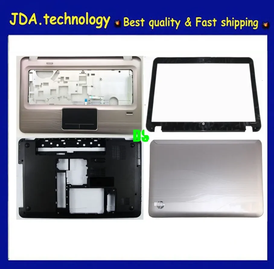 MEIARROW    New case For HP Pavilion DV6 DV6-3000 DV6-3100 LCD back cover /Front bezel(used) /Upper cover Touchpad /Bottom Cover