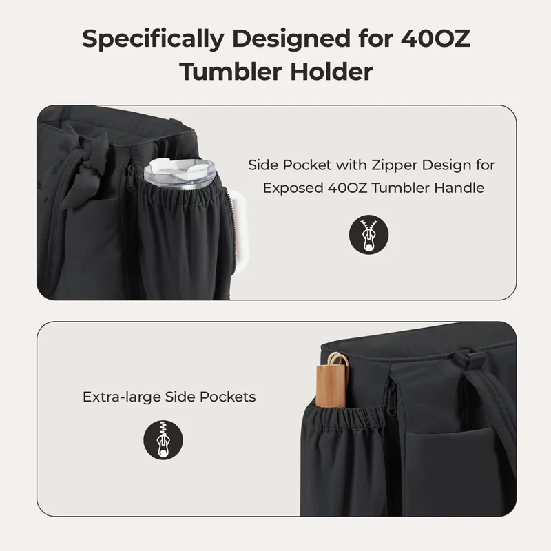 BAGSMART School Tote Bag for Women Large Capacity Messenger Shoulder Bag College Work Commuting Laptop HandBag Durable