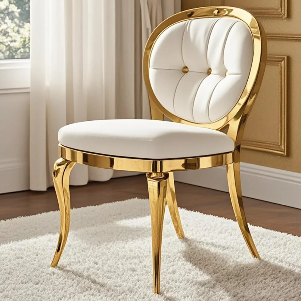 20PCS White Wedding Chair High Quality Stainless Steel Luxury Event Party Wedding Wholesale Sale for Banquet Chair