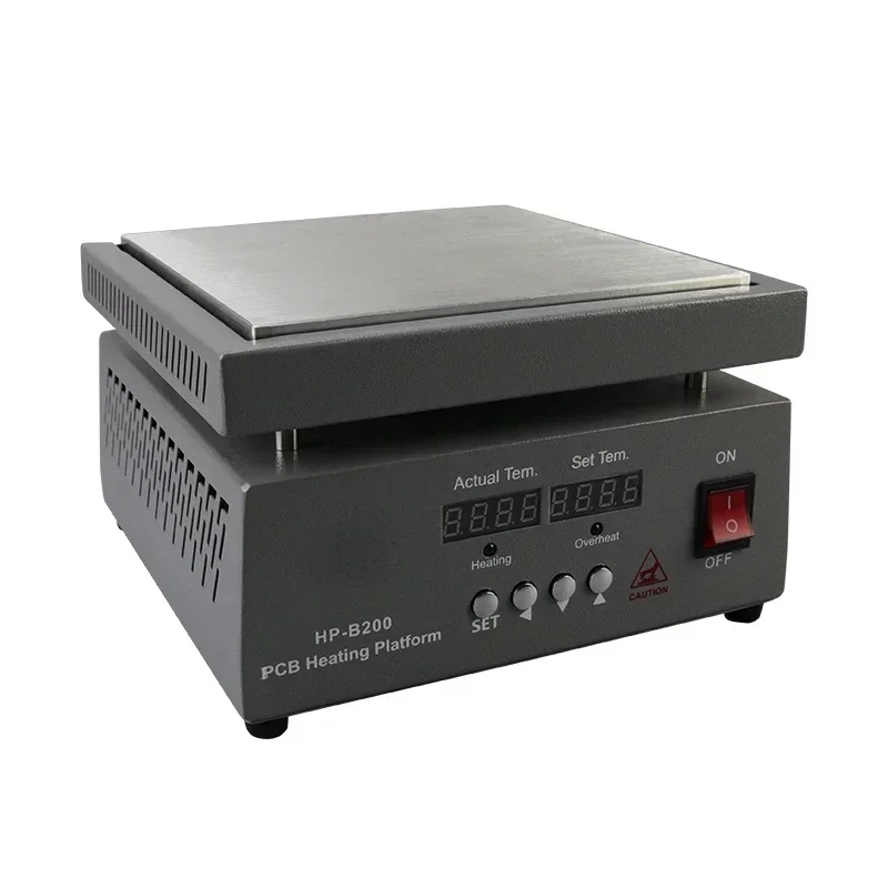

Hot SalesHP-B200 Electric Heating Plate 20x20cm Multipurpose Preheating Platform Pcb Digital Display Temperature Control Heating