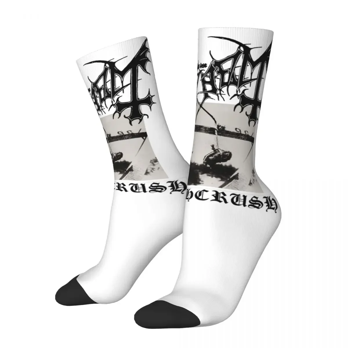 Cozy Male Socks Deathcrush Mayhem Song Accessories Warm Sport Socks All Seasons Present