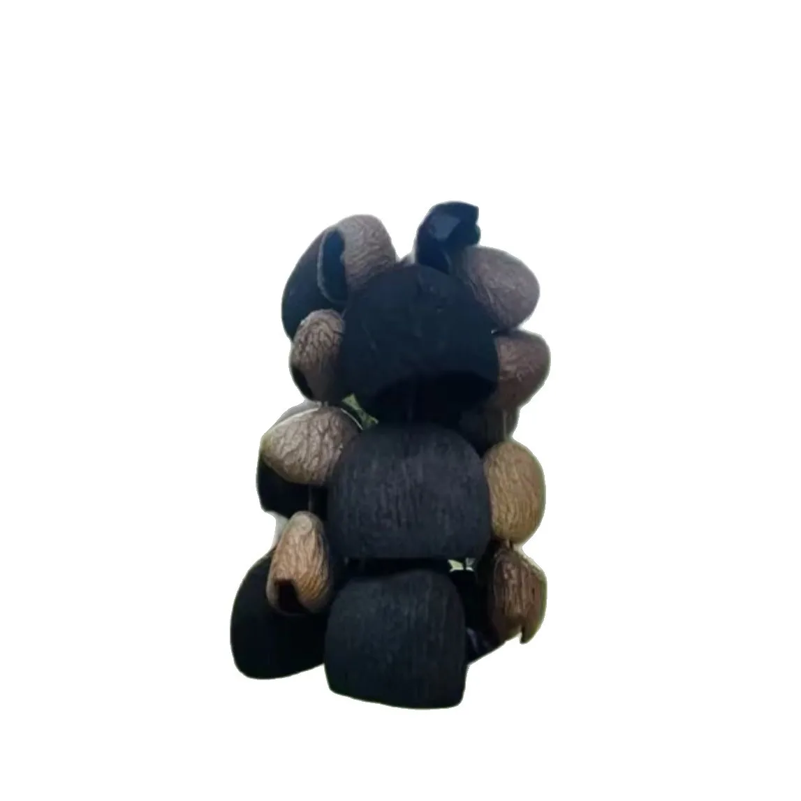 Natural handmade nut shell hanging bell seed sound healing hand ring bell full wish fruit bag pendant