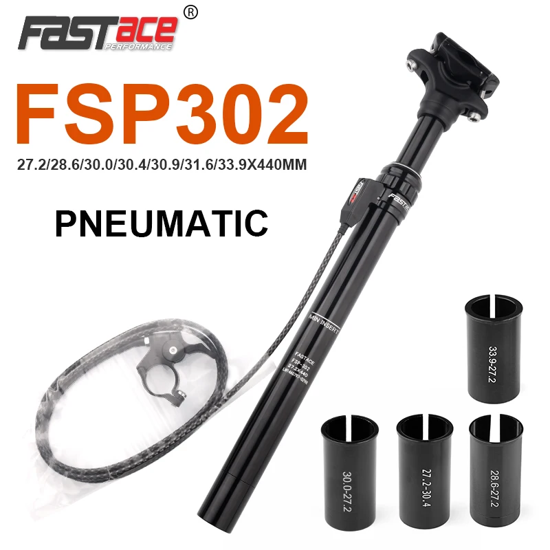 1pc FASTACE DH Suspesion Seat Post 27.2mm Dropper 28.6/30.0/30.4/30.9/31.6/33.9mm Downhill Bike Seatpost Remote Control Air Seat