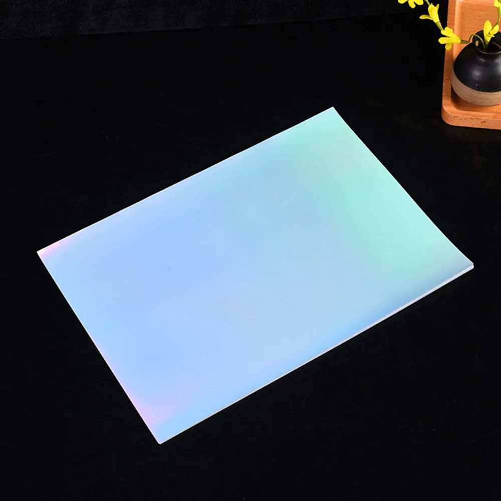 20Pcs PET Holographic Sticker Paper A4 Waterproof Sticker Paper Dries Quickly Practical Printable Sticker Paper Office