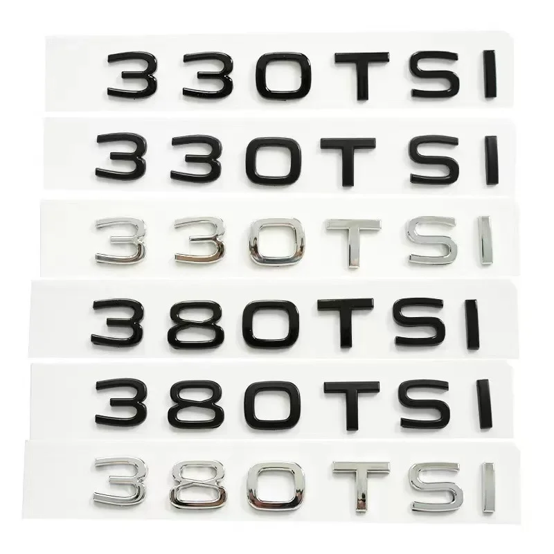 New 20-21 Letters 280TSI 330TSI 380TSI 4MOTION Emblem Car Trunk Sticker for VW volkswagen LAVIDA GOLF Sagitar MAGOTAN Lamando