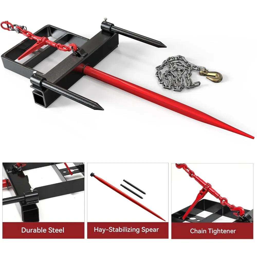 39 "القش الرمح بالة الرمح دلو انزلاقية التوجيه جرار محمل مرفق 3000 رطل