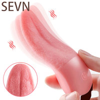 Tongue Licking Vibrator For Women 10 Modes Heating G Spot Clitoral Stimulator Nipple Female Masturbator Mini Sex Toys for Adult