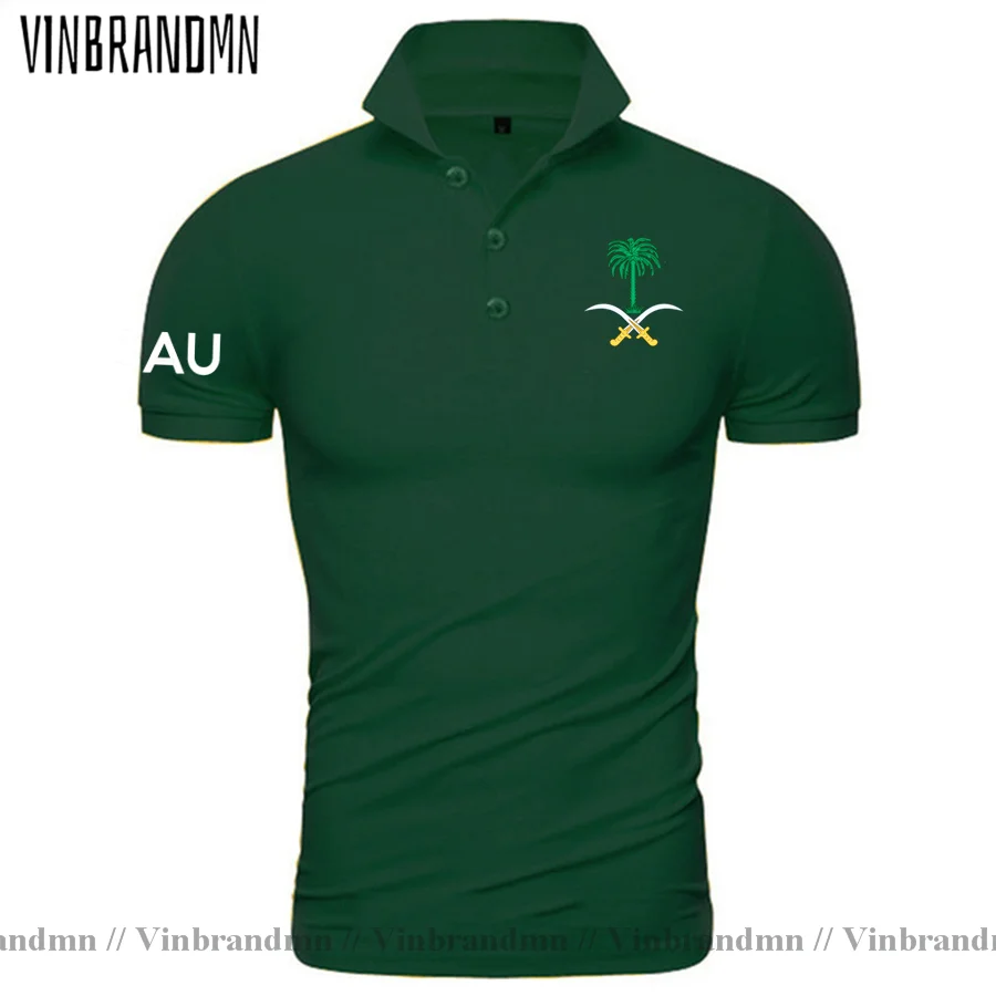 Saudi Arabia Saudi Arabian SA SAU Polo Shirts Mens Newest Fashion Shirts Brands Printed For Country 100% Cotton Nation Team Flag