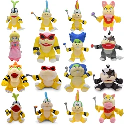 Mario Plush Toys Princess Peach Bowser Koopa JR Ludwig Roy Morton Wendy Lemmy Iggy Larry Anime Stuffed Cartoon Peluche Dolls