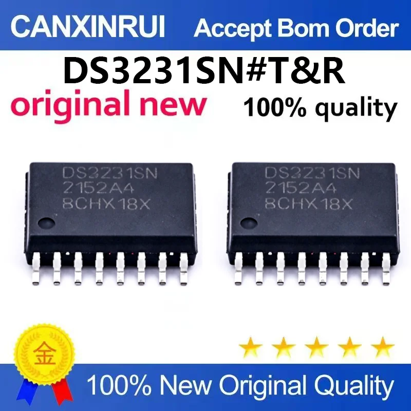 (5pcs-100pcs)Brand new original DS3231SN # T&R real-time clock chip with TCXO I2C 2-wire serial port SOP-16