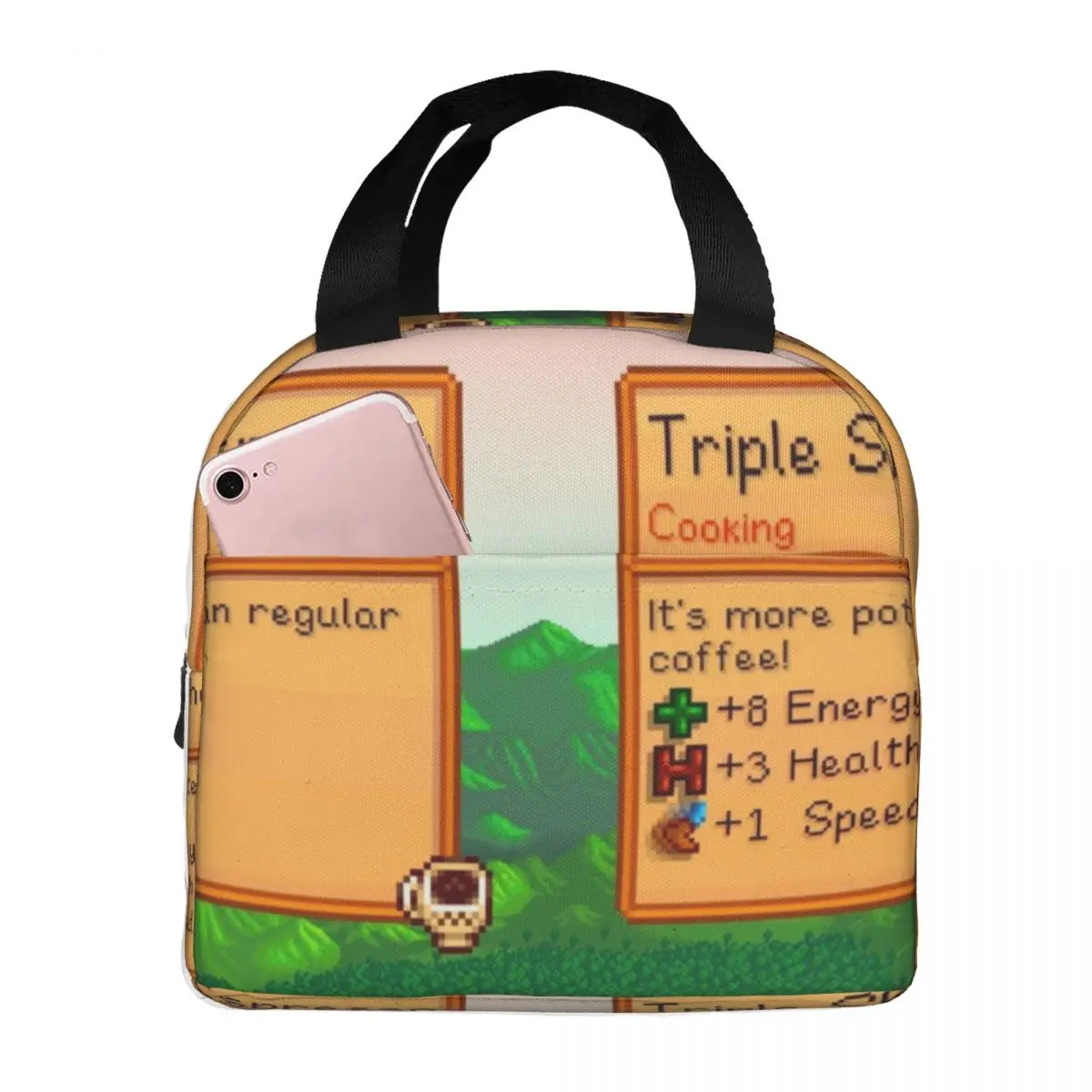 Stardew Valley Video Gamer Insulated Lunch Bag for Women Resuable Cooler Thermal Lunch Tote office Work School