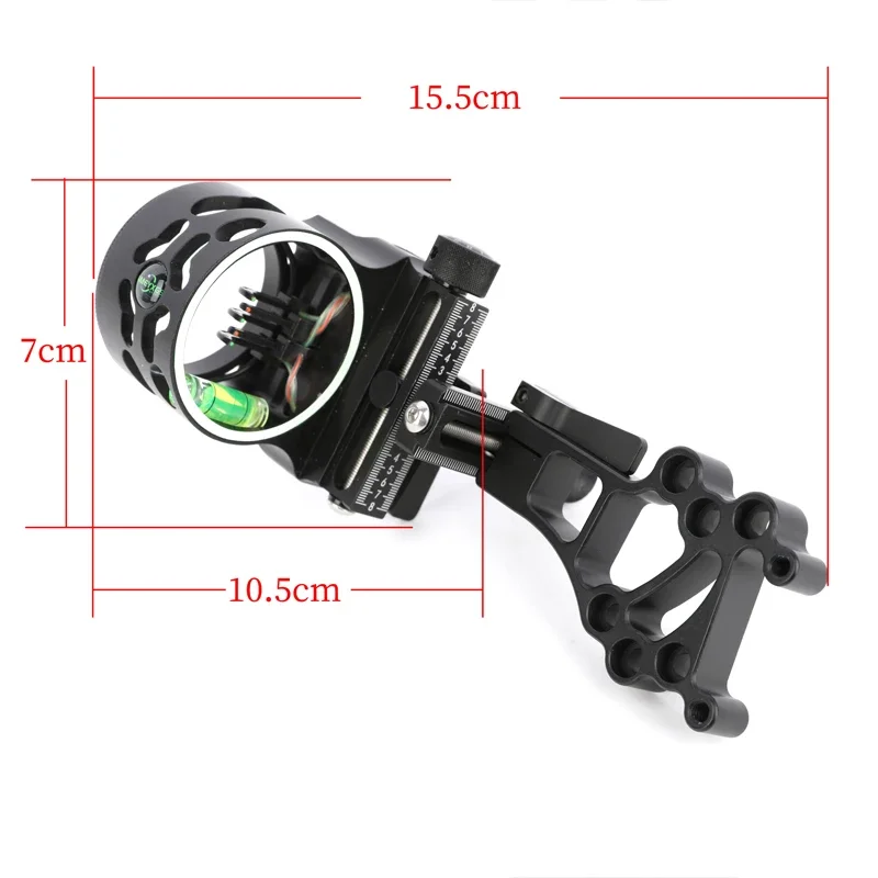 Imagem -05 - Ame Composto Bow Sight Tiro com Arco Ajustável Tiro Caça Acessórios Apontando Luz Longo Curto Modelo l rh 6x 8x Lens Pin