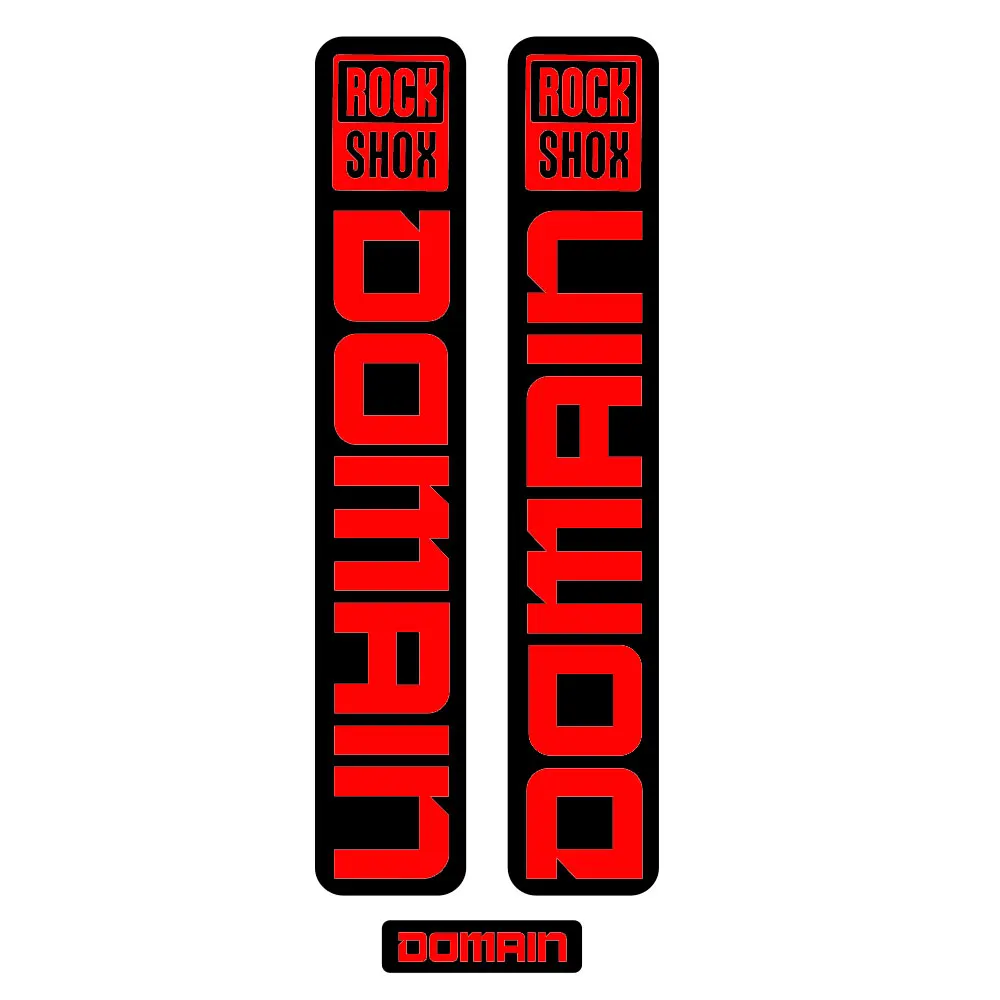 Pegatina para horquilla Rockshox DOMAIN, calcomanía de vinilo impermeable para bicicleta de montaña, accesorios de ciclismo