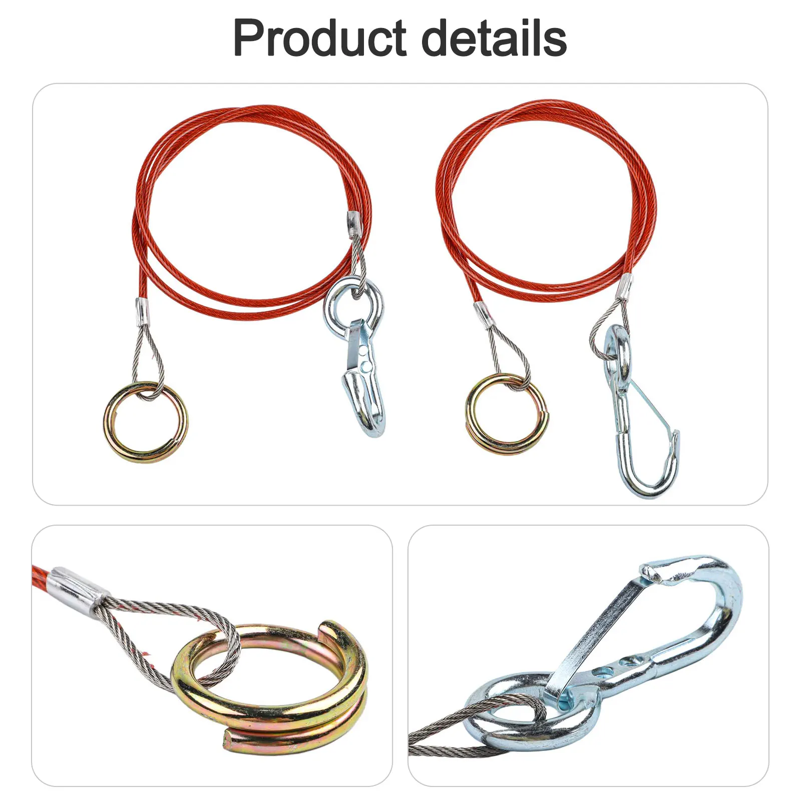 1 Meter Length Brake Cable Hook Easy Assembly Essential Tool For Trailers Reliable Hold System Sturdy Metal Hook