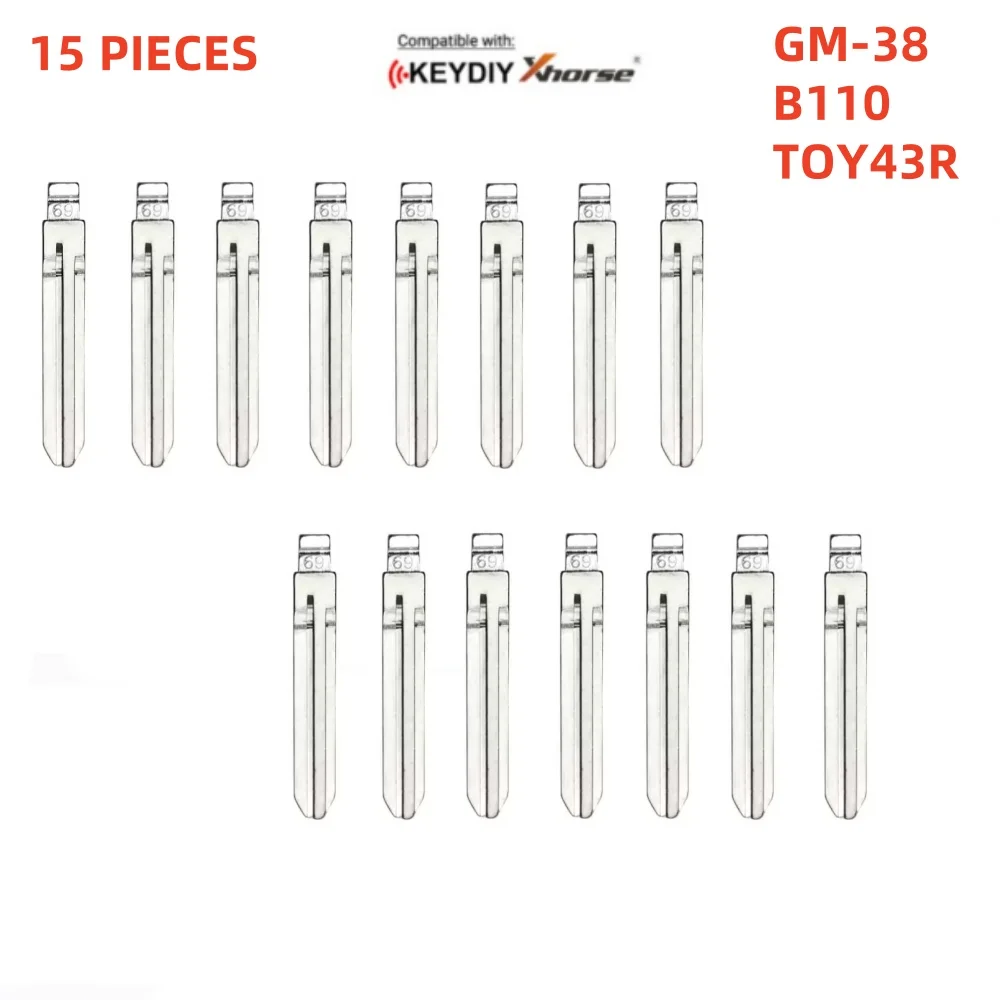 

15 шт., откидной дистанционный ключ для GM Subaru GM-38 B110 TOY43R