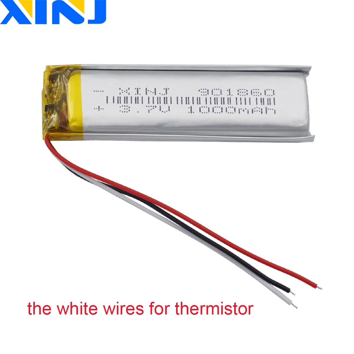 3.7V 1000mAh 3.7Wh Polymer Lipo Rechargeable Battery 3 Wire Thermistor 901860 For Cellular Line Interphone Sport GPS Car DashCam