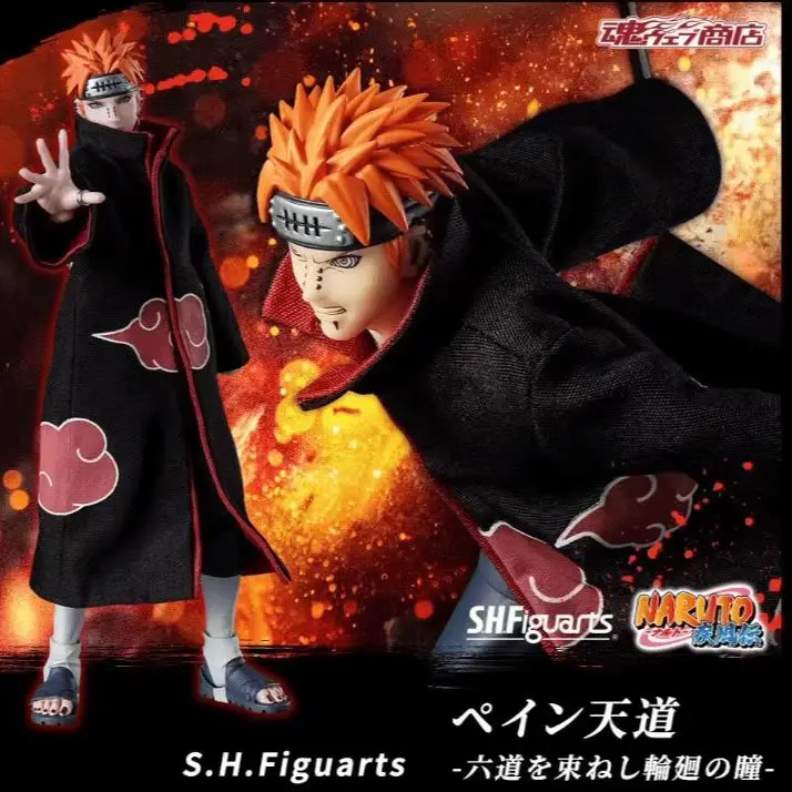 Oryginalny Bandai S.H.Figuarts Shf Naruto Shippuden Pain Tendo Dostępny Model Postaci Zabawka Kolekcjonerska Figurka Akcji Prezent