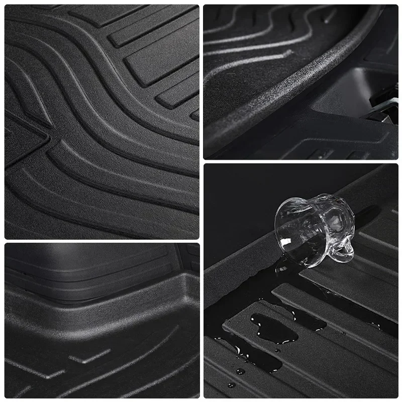 Upgrade TPE Car Rear Trunk Mats Storage Pads Cargo Tray Dustproof Waterproof Protecion Cushion For Audi A1 2012-2024 2015 2017