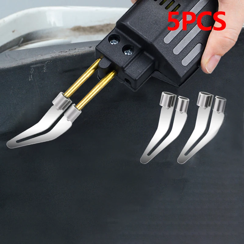 5pcs Smooth Head For Plastic Iron Welding Soldering Repairing Tool Iron Smooth Head For Car Bumper Repair Tool