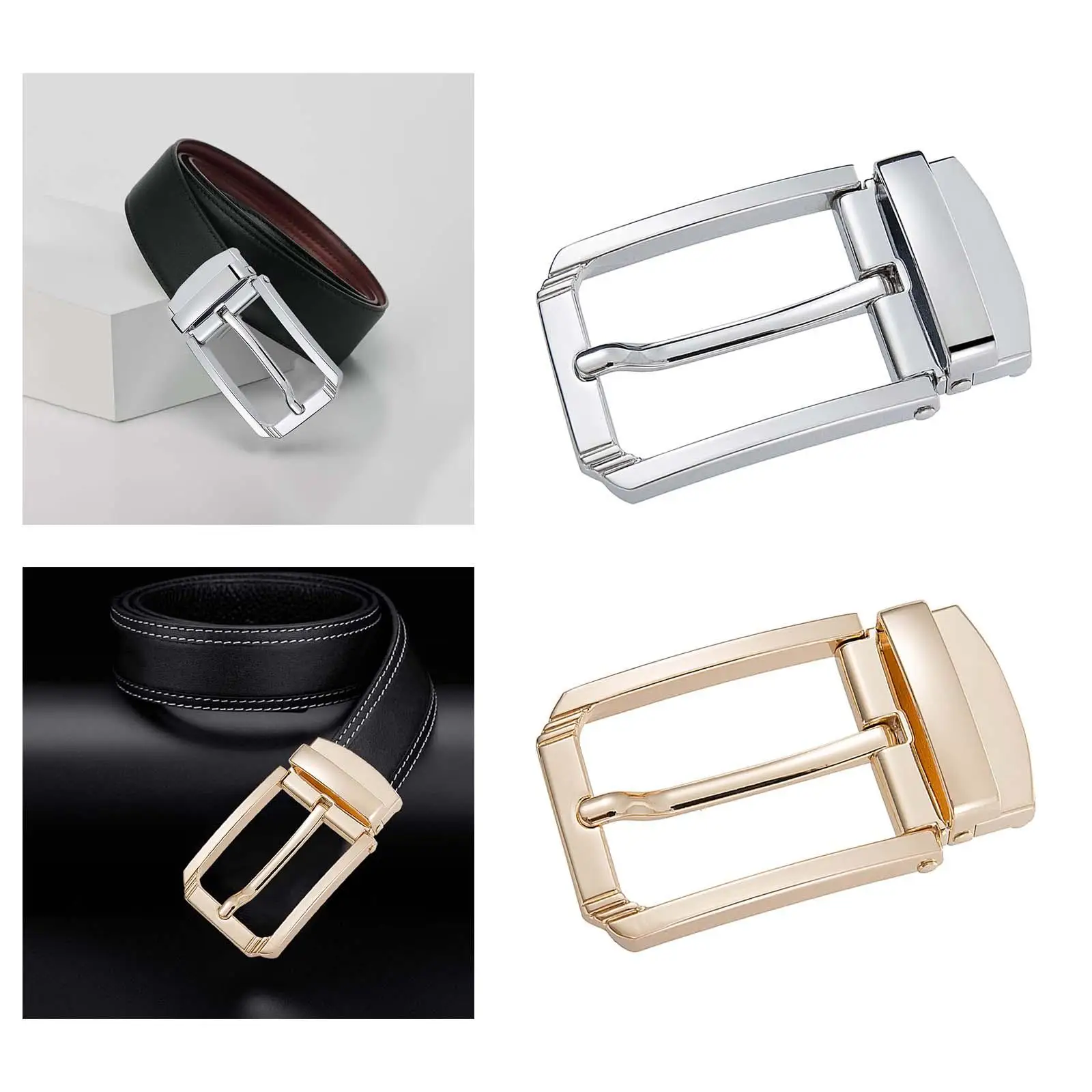 Alloy Belt Buckle Belt Accessories Casual Classic Mens Rectangle Pin Buckle