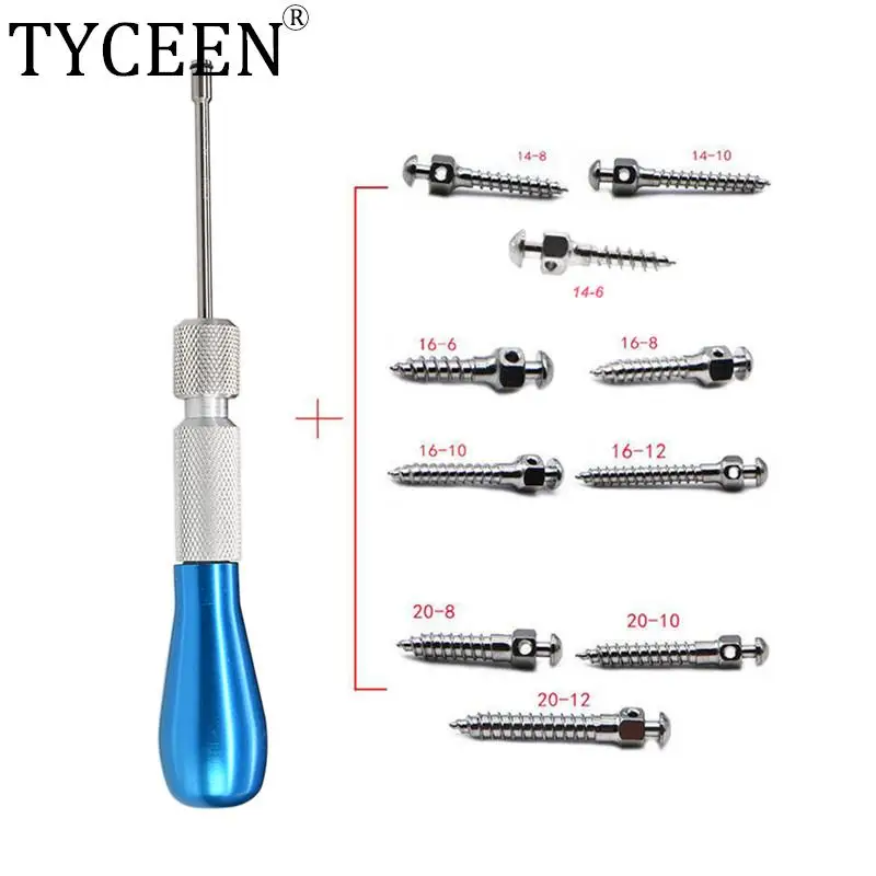 Dental Orthodontic screwdriver Micro Screw Driver handle for Self Drilling Tool Dentist device Screw 16*6 16*10 16*12