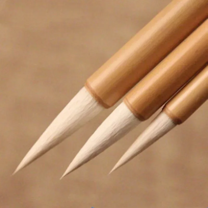

Chinese Traditional Calligraphy Painting Writing Brush, Wolf, Sheep, Rabbit Hair, Bamboo, Ancient Cockspur Pen, Boutique