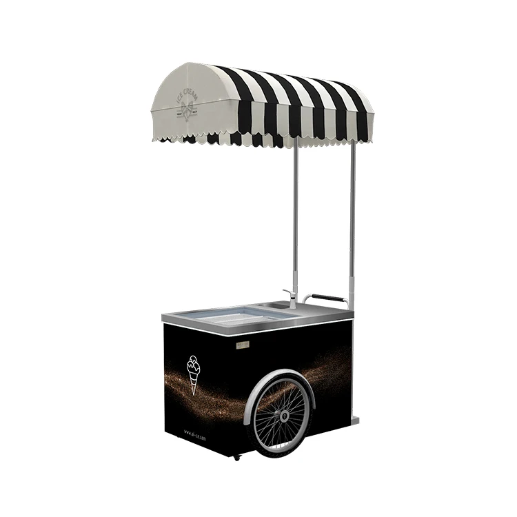 

Customizable Food Ice Cream Gelato Coffee Carts Trailers Truck Vending Trolley Electric Commercial Bicycle Icecream Cart