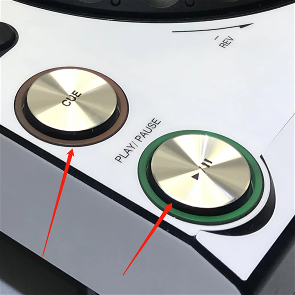 Aluminum Alloy Button Sticker Play Pause Button Sticker Protector for Pioneer CDJ-2000NXS2 Disc Player Accessories