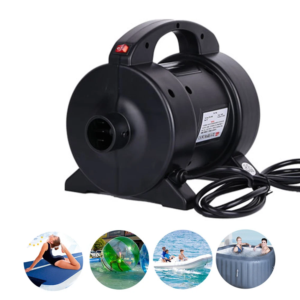 

1600W Electric Pump Air Mattress Pump Quick Inflation Electric Air Pump Inflator Deflator with 2 Nozzles for Air Bed Raft Boat