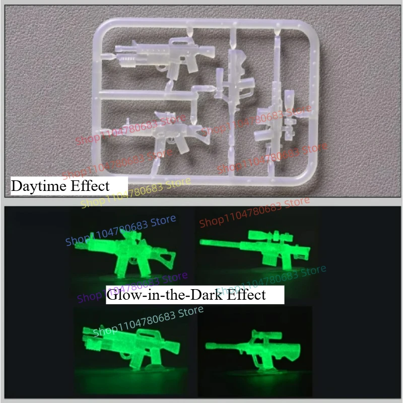 Klocki MOC Mini Figurka Akcesoria Świecące w Ciemności Model do Składania Ekspozycja Akcesoria Anime Kreskówki Zabawka Prezent