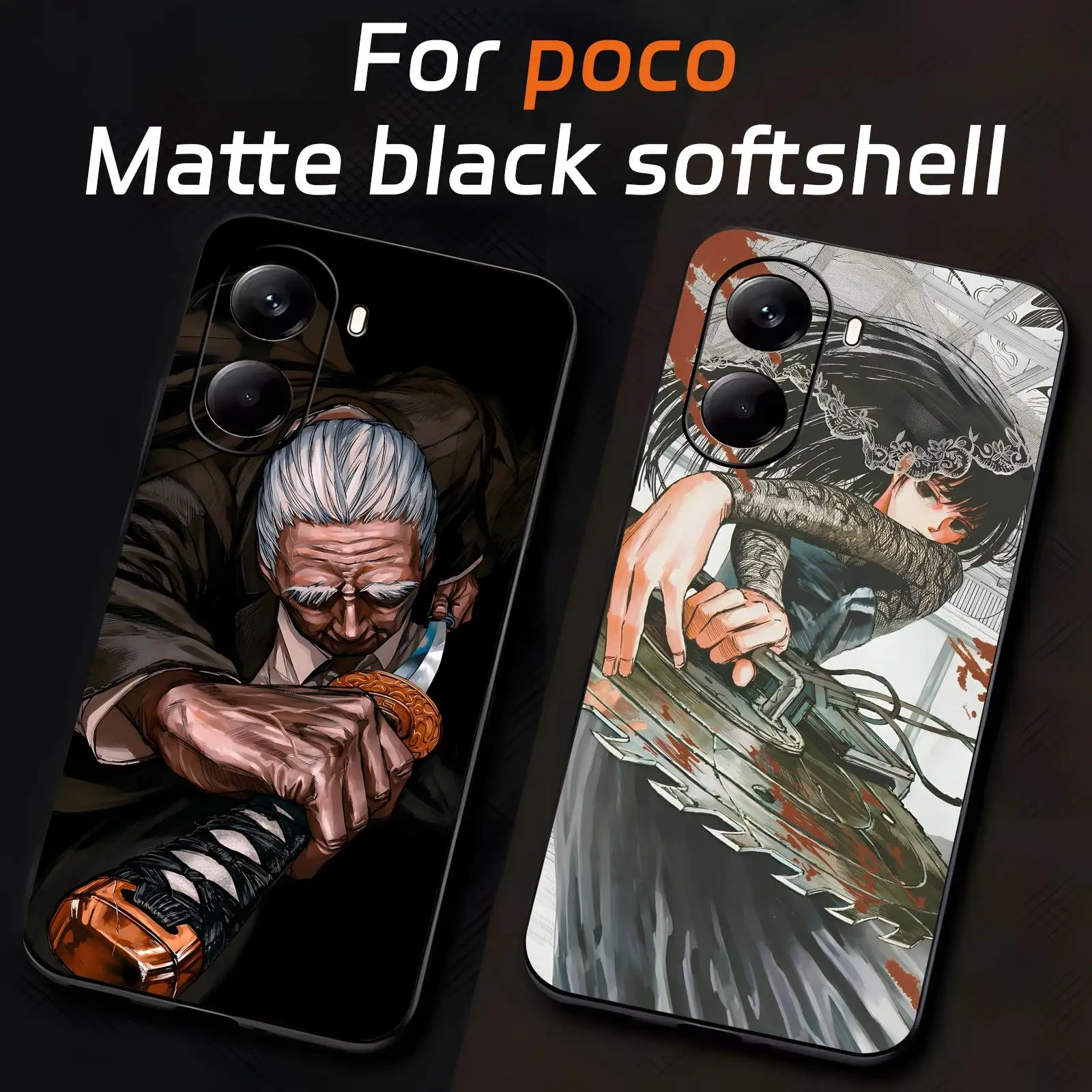 Coque de téléphone Anime SAKAMOTO DAYS, étui souple noir résistant aux chocs pour Xiaomi POCO M7 M6 M5 X7 X6 X5 F7 F6 F5 Pro 5G